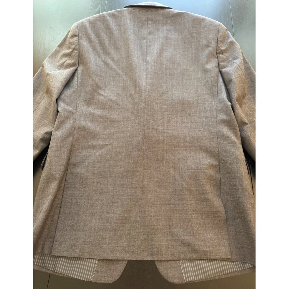 Banana Republic Slim Fit Blazer Mens 42R Gray‎ Marzotto Wool Sport Coat Jacket